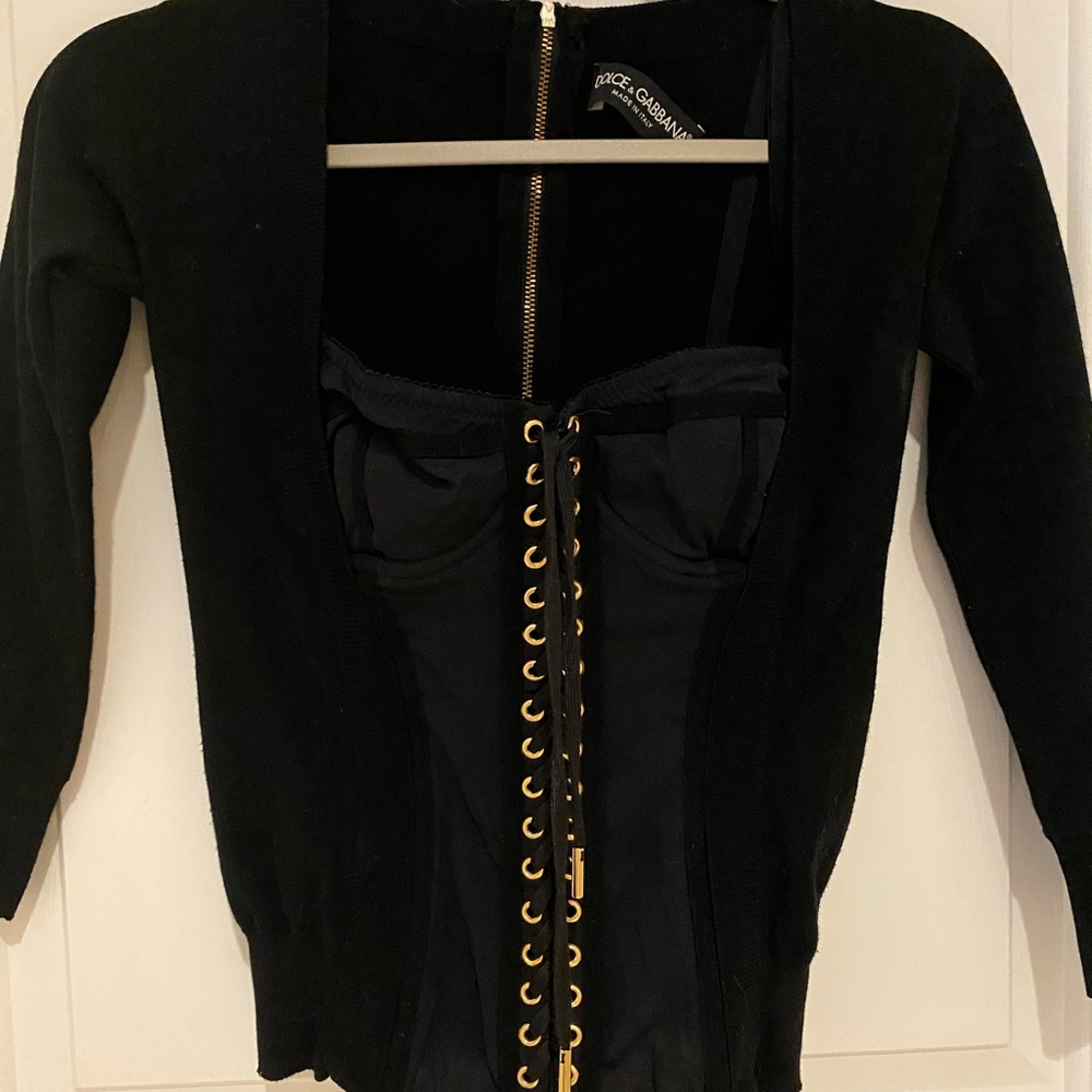 Stunning Dolce & Gabbana Corset Knit top